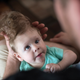 Tufts of golden curls began to grow on Bentley’s head—and his brain pouch. (Image: Katherine C. Cohen/Boston Children’s Hospital)